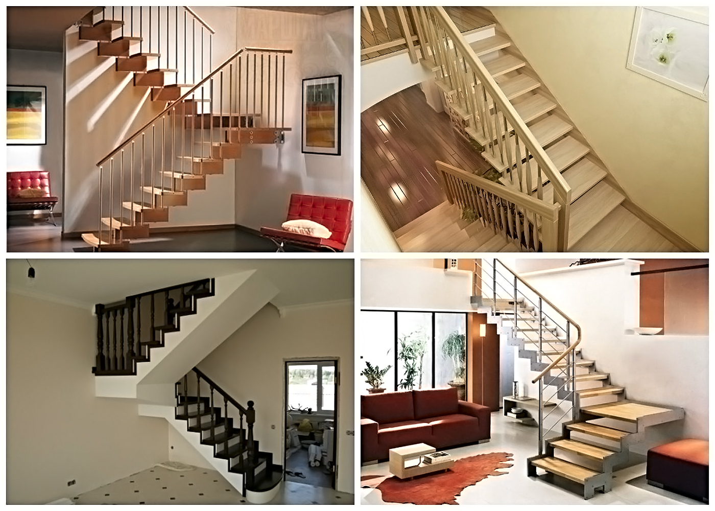 Виды внутренних лестниц - конструкция и материалы