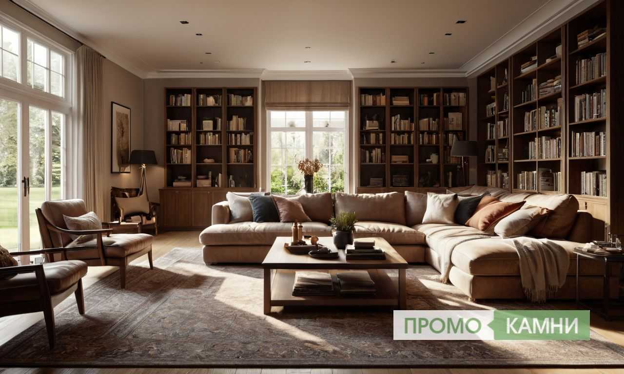 Какие материалы мебели подходят для гостиной-студии с высокой проходимостью