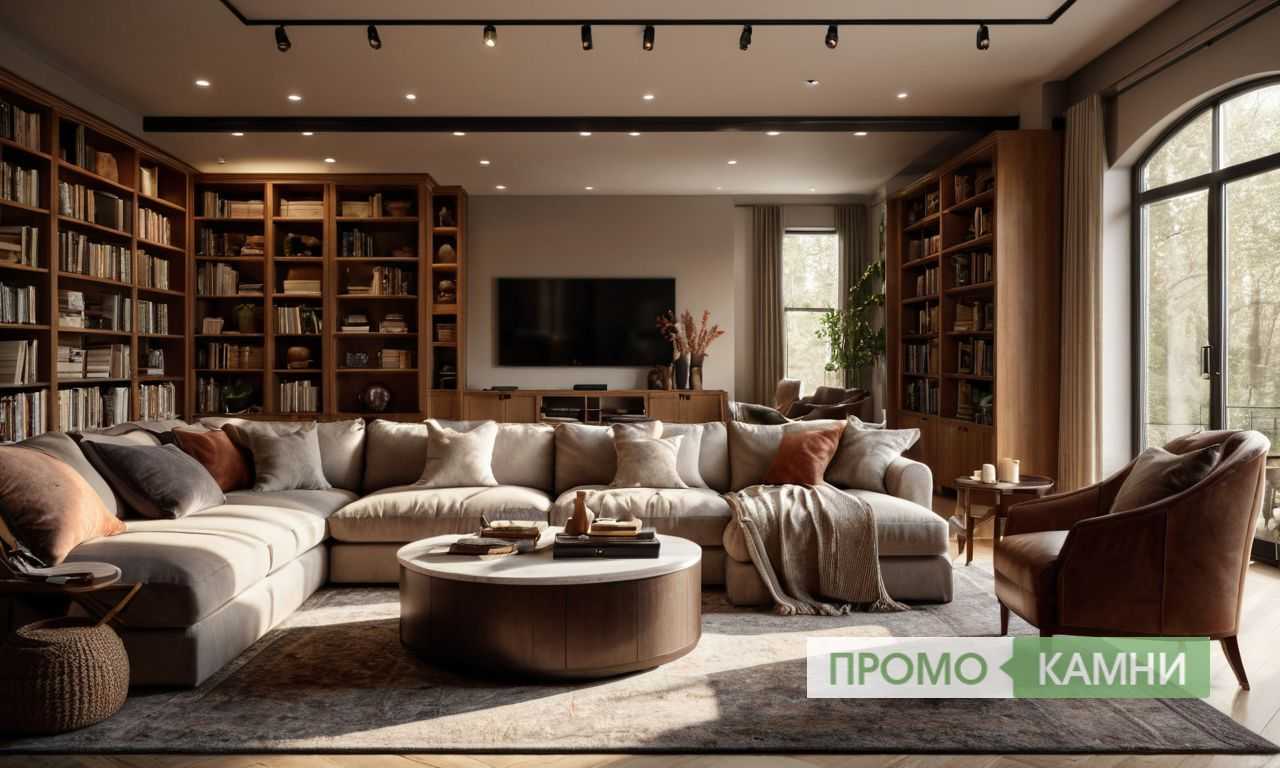 Стеллажи как элемент декора и функциональности