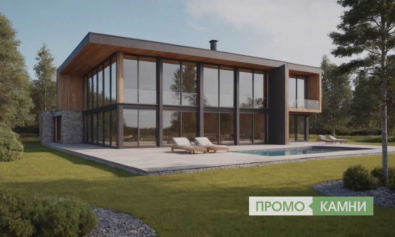 Сколько стоит комбинированная отделка фасада с плиткой и штукатуркой