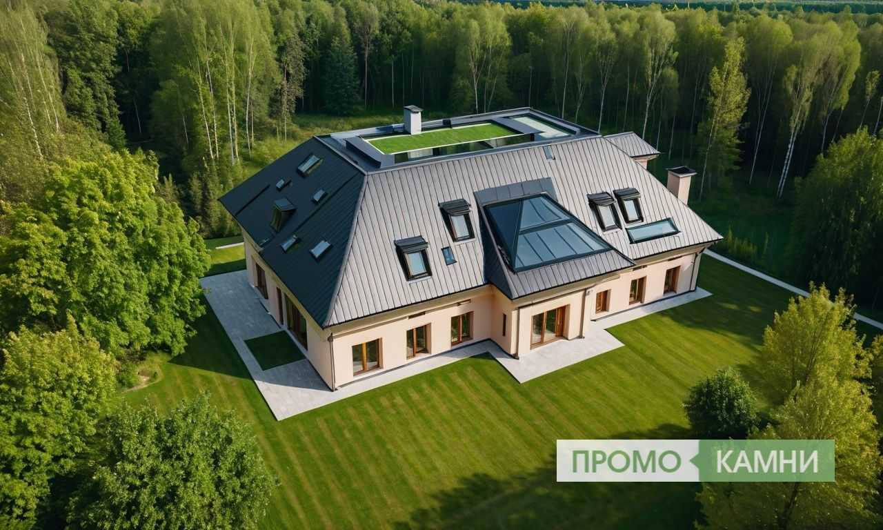 Ремонт кровли на доме с вальмовой крышей под ключ с гарантией качества