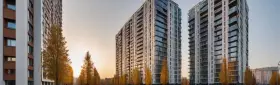 Структура зданий больших административных центров