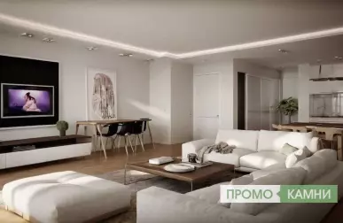 Современный интерьер с отдельной столовой зоной