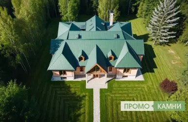 Ремонт кровли на доме с вальмовой крышей под ключ